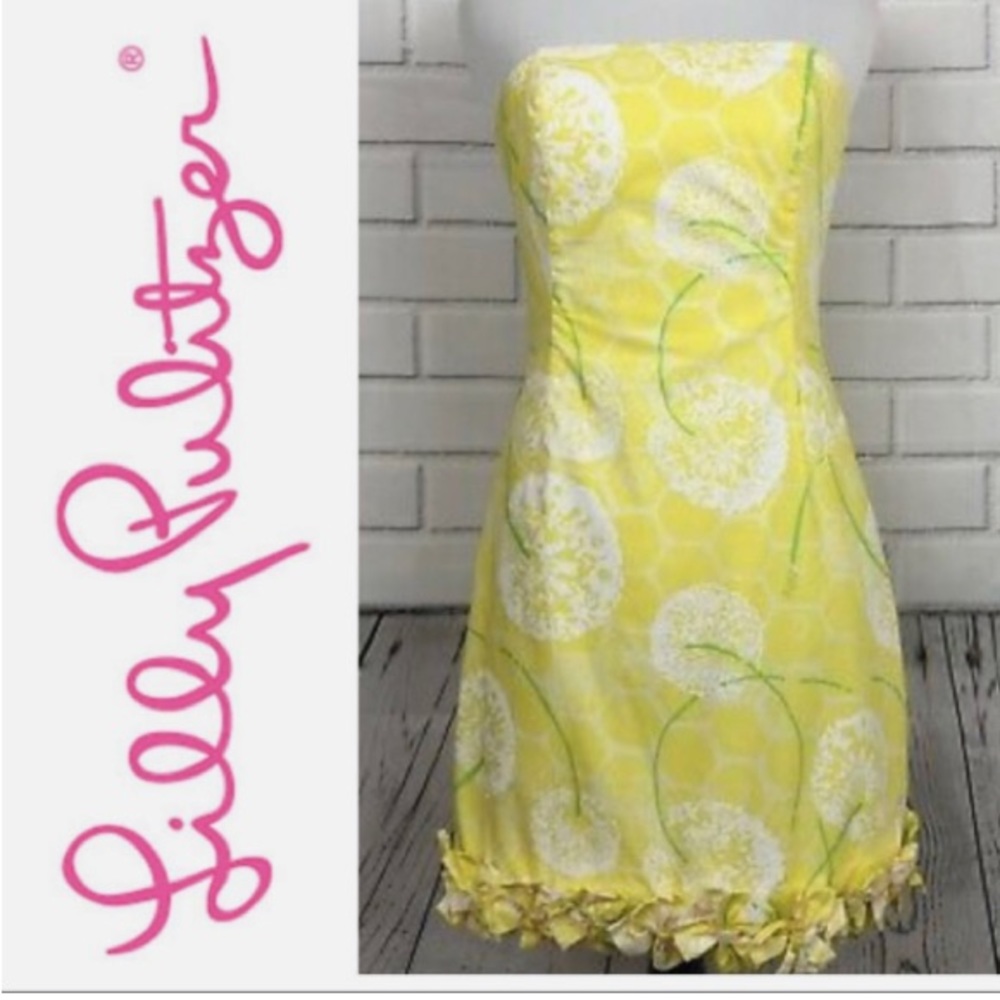 Lilly Pulitzer Olie Dandelion Yellow Spring Dress